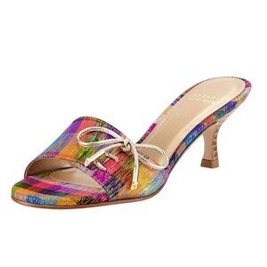 Stuart Weitzman Multicolor Heels with Bow Accent 38